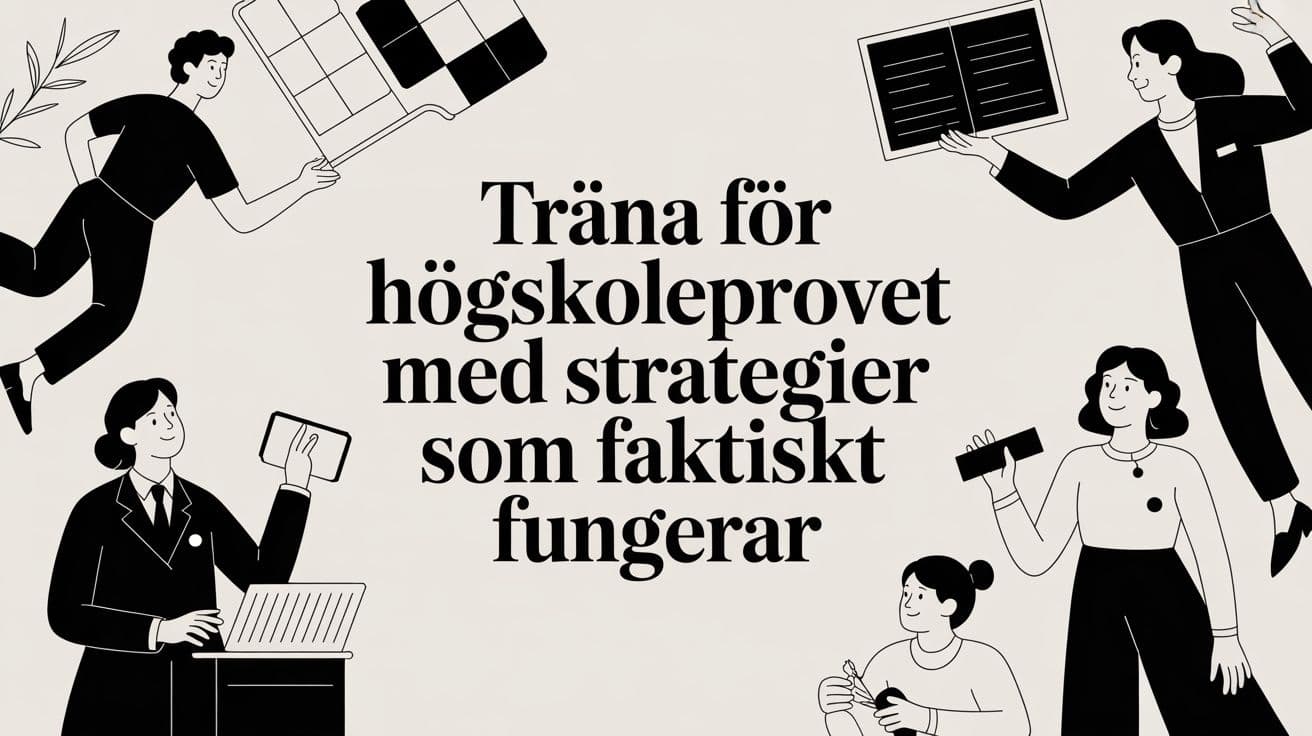 Träna för högskoleprovet med strategier som faktiskt fungerar
