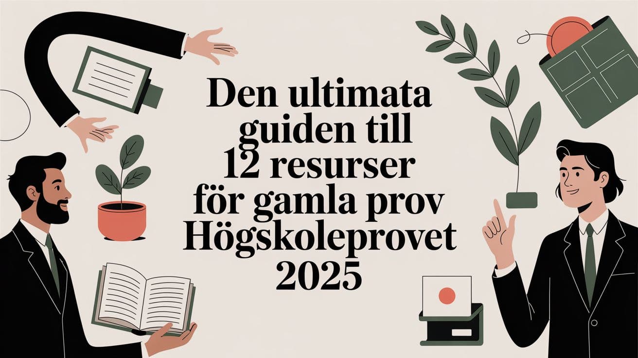 Den ultimata guiden till 12 resurser för gamla prov högskoleprovet 2025