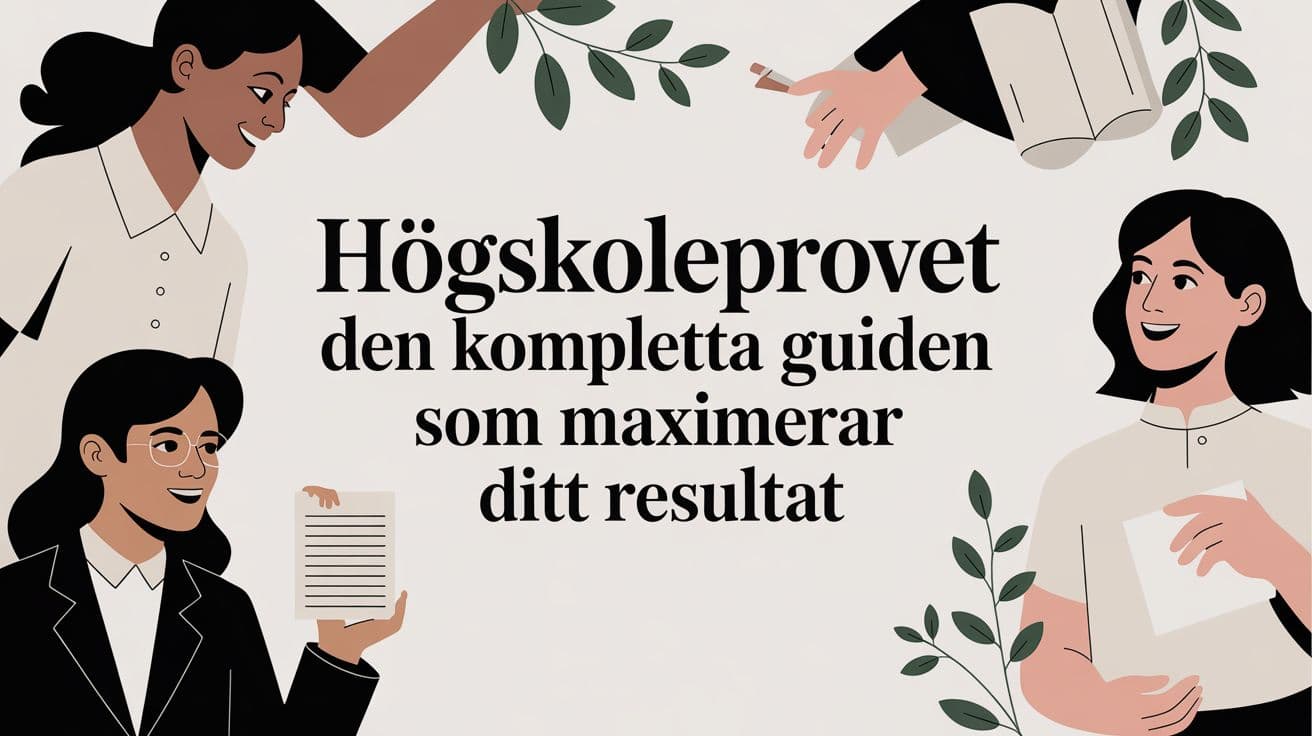 Högskoleprovet den kompletta guiden som maximerar ditt resultat