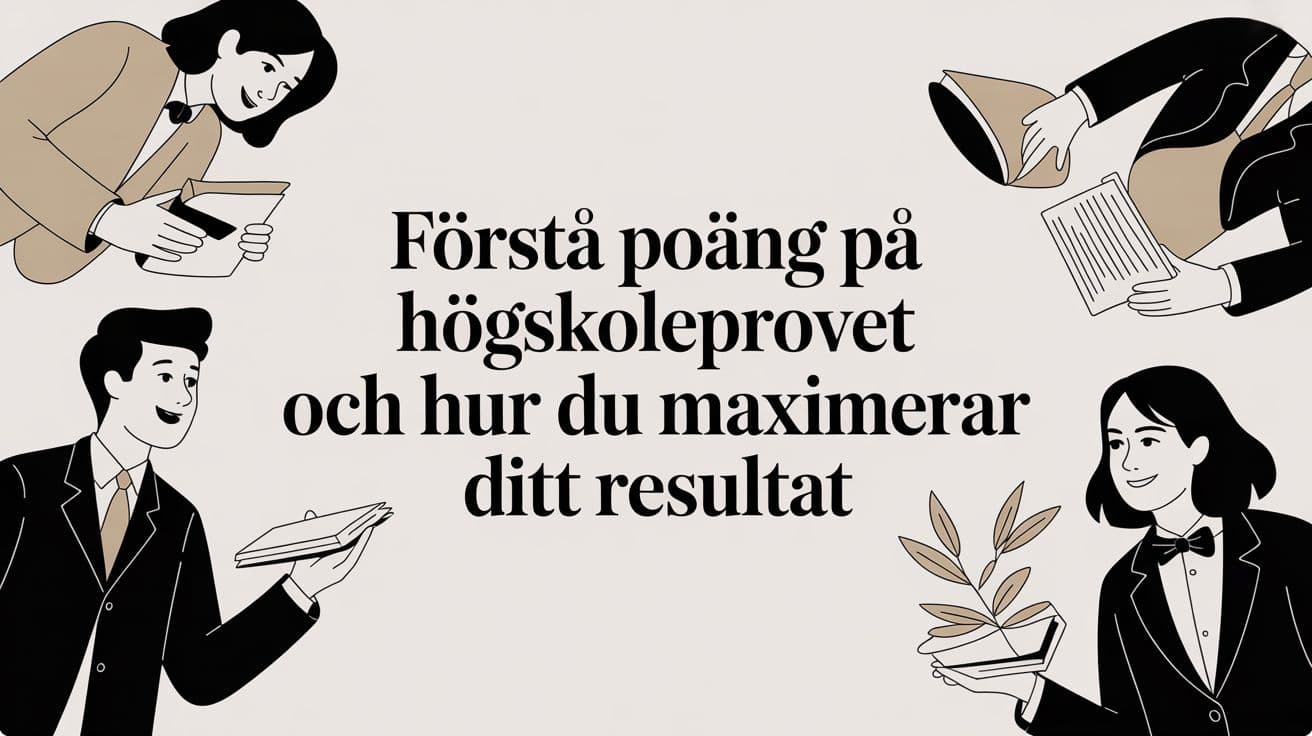 Förstå poäng på högskoleprovet och hur du maximerar ditt resultat