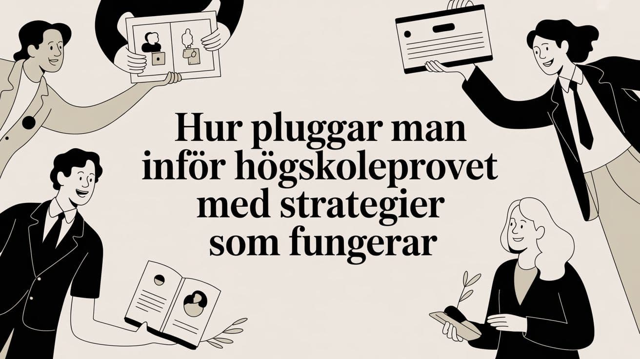 Hur pluggar man inför högskoleprovet med strategier som fungerar