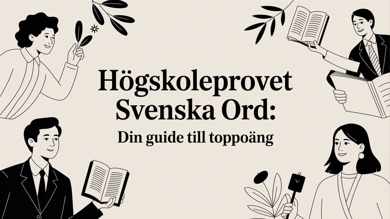 Högskoleprovet svenska ord: Din guide till toppoäng