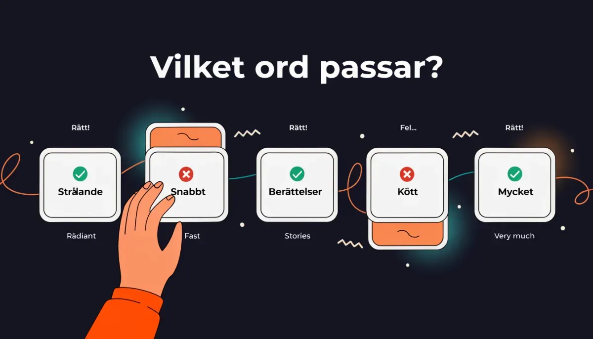 Ordkort och flashcards för att träna ordförståelse inför högskoleprovet