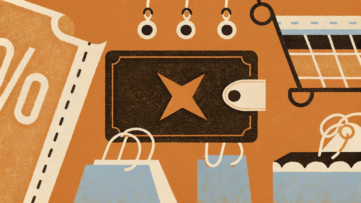 Prislapp och plånbok som illustrerar rabattberäkning