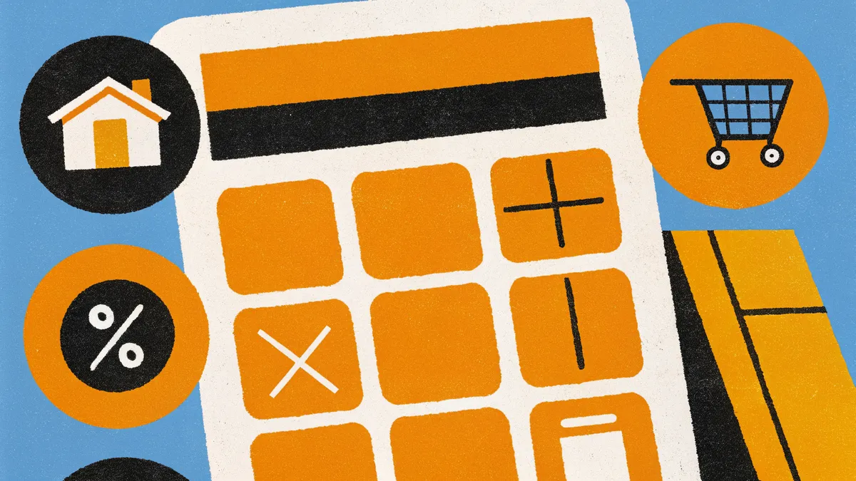 Handskrivna matematiska beräkningar med siffran 100, multiplikationer, procenttal och texten