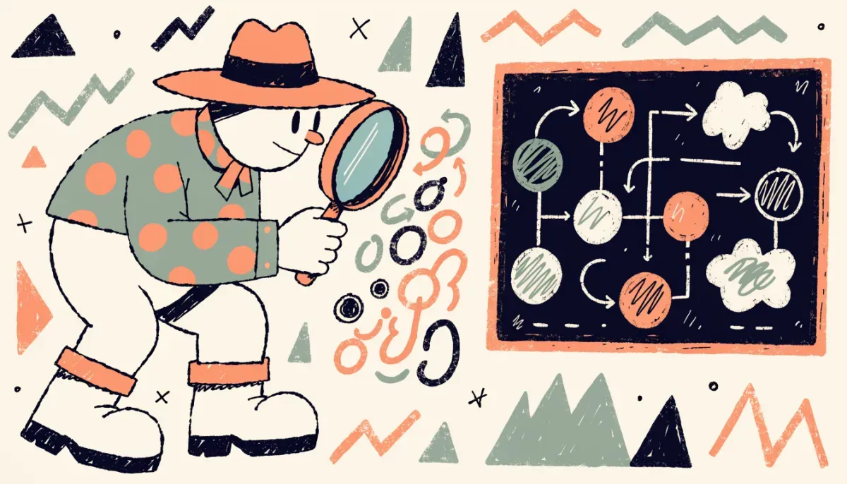Illustration av att analysera och översätta textuppgifter till matematik